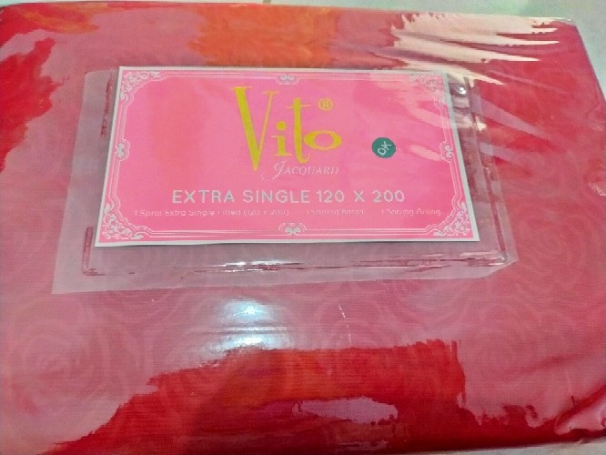 Sprei Single Embossed Jacquard Premium 120 X 200 Halus & Adem, New Design, Anti Luntur - Mustard