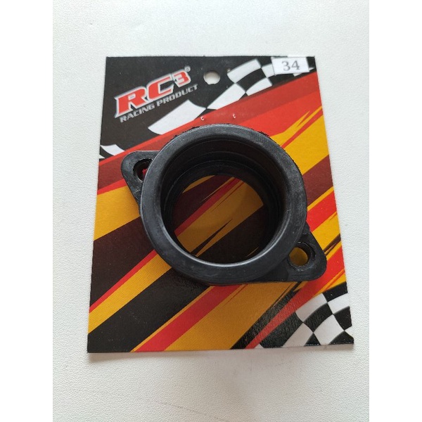 karet intake intek manipol Rc3 karbu PWK 34 model baut/kuping
