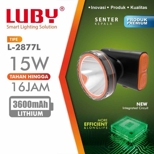 Luby L2877 Senter Kepala Super Terang / Headlamp Outdoor LED Waterproof
