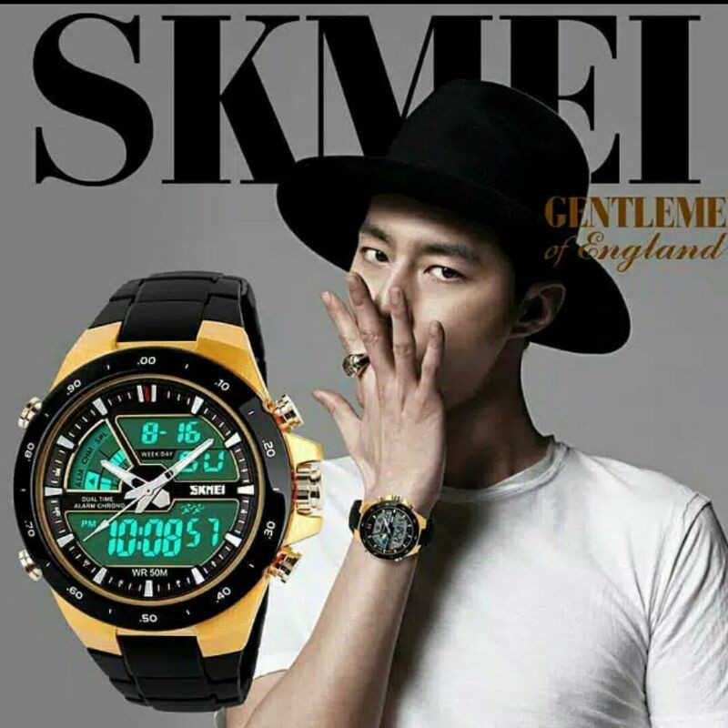Jam Tangan Pria Keren Skmei 1016 Original Jam Tangan Pria Watchingme Skmei Digital Analog Watchingme