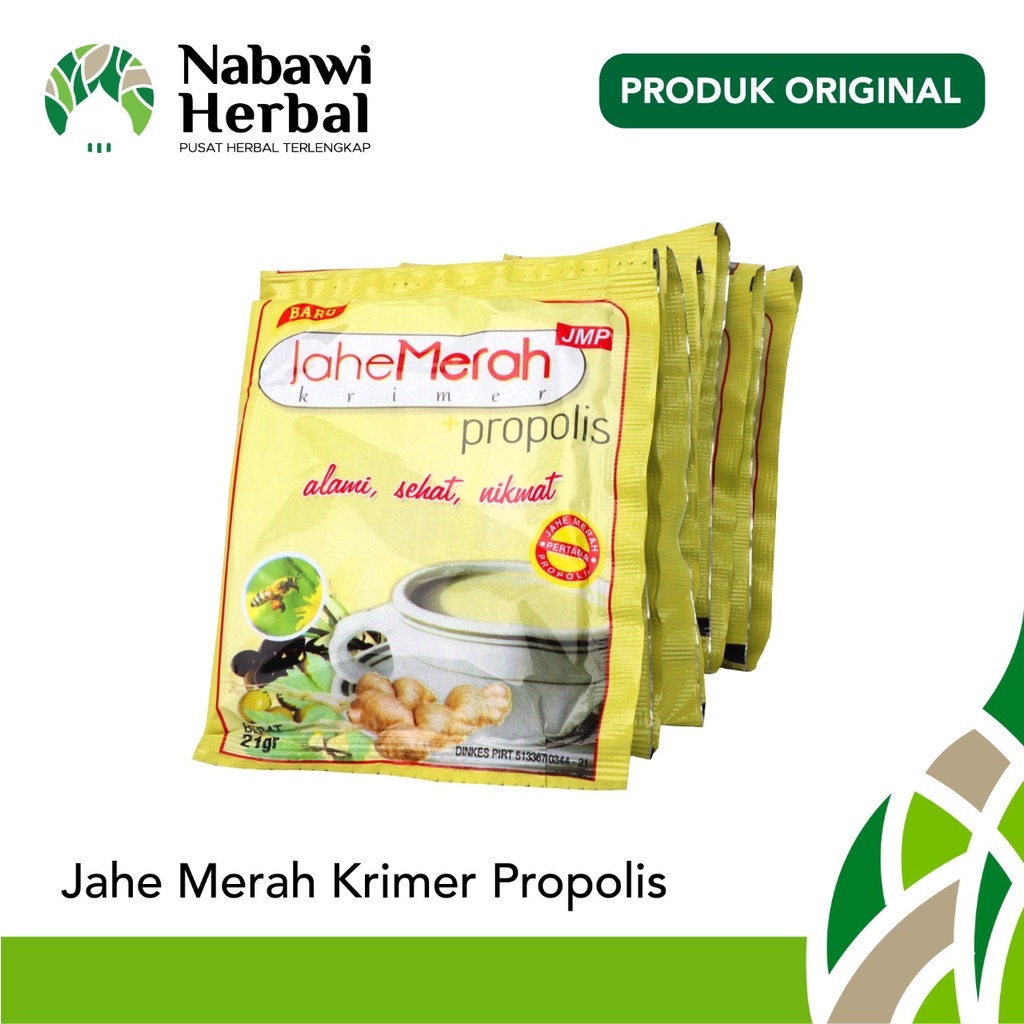 

Jahe Merah Krimer Propolis JMP Renceng isi 12 Saset