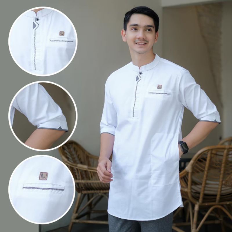 KOKO KURTA LENGAN 3/4 BERKUALITAS UKUTAN M L XL