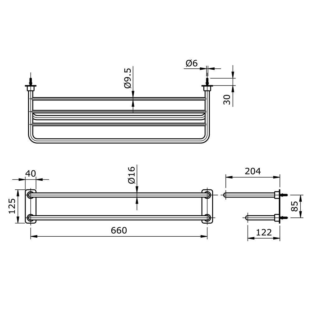 Rak dan Gantungan Handuk TOTO TX 4 W / TX4W