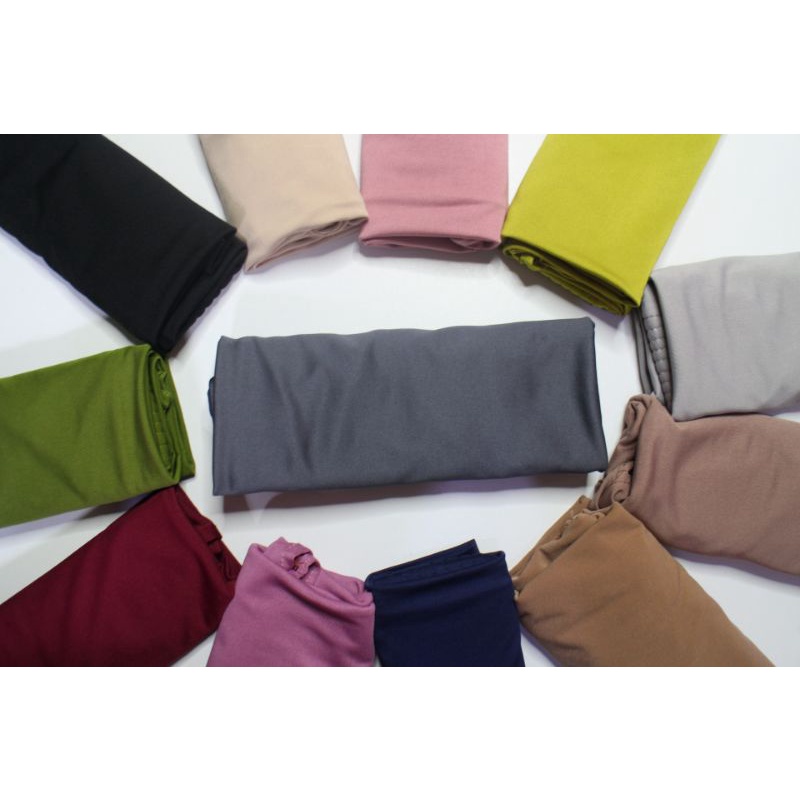 Hijab Alea Instan Hijab Bergo Sport Olahraga Size L Jersey Premium-Alea Abu Tua