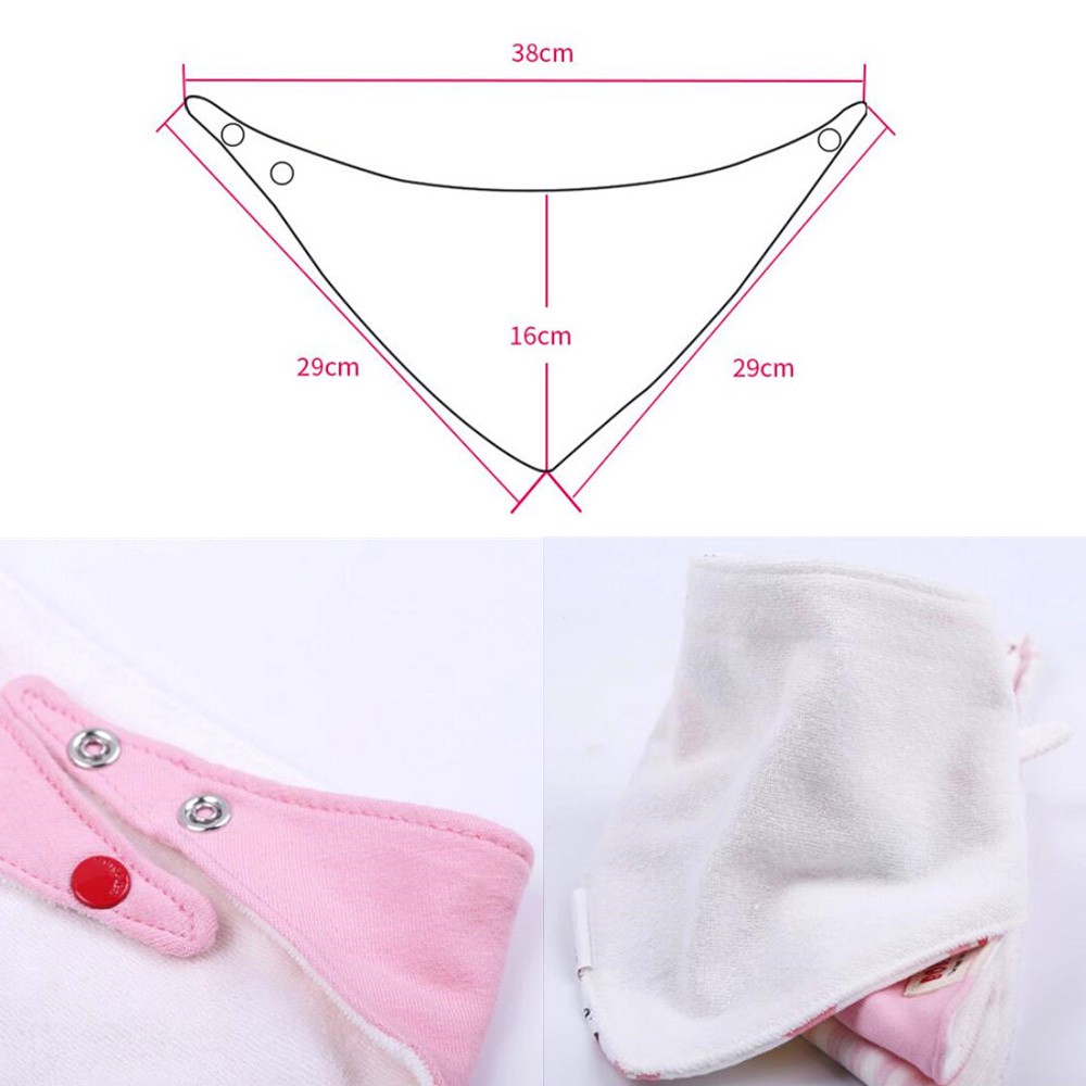 Catell Love Bib Scarf Set 3pcs BB03 - Slabel Celemek Bayi Segitiga