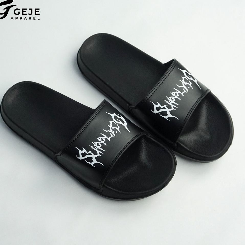 Terbaru.. [SDL0008-10] Sandal slop / Sandal Slide / sendal slide slippers  Footwear original Supply.