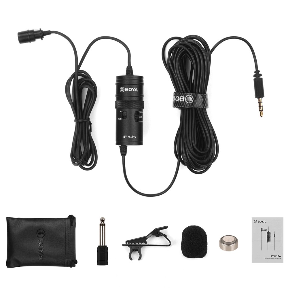 GoodCase - Microphone Boya BY-M1 3.5 Mm Lavalier Microphone