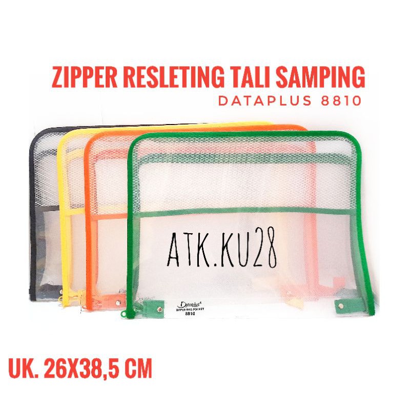 

Map Plastik Resleting Folio DATAPLUS 8810 / Zipper Resleting Tali Samping