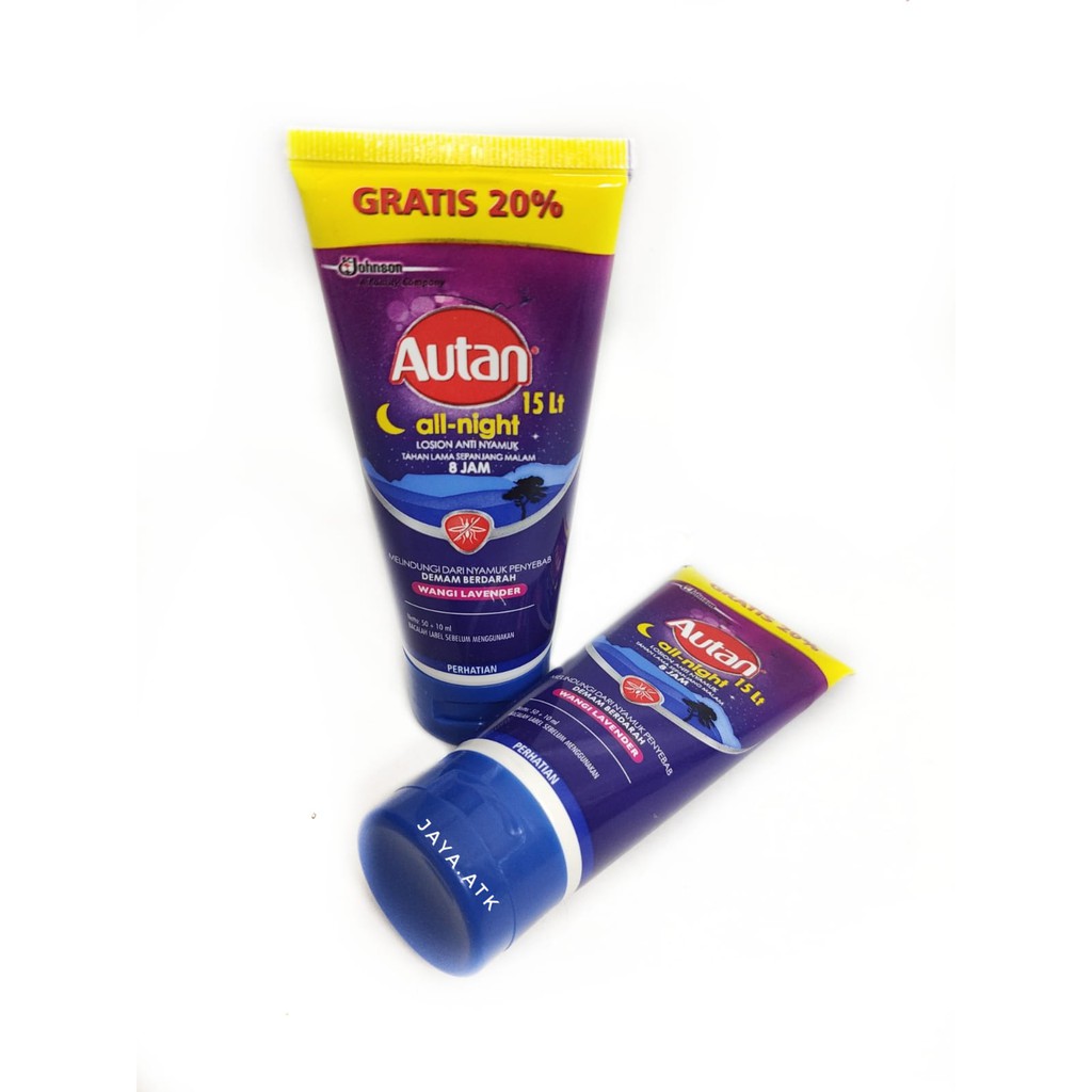 KRIM LOTION AUTAN ALL NIGHT LOSION OLES ANTI NYAMUK 50 ML 8 JAM