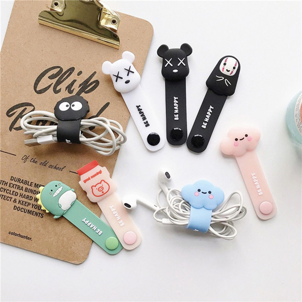 【TERSEDIA &amp; COD】Cute Fruit Flower Cable Winder Cable Organizer Winder Wire Protector Marker Holder Cover