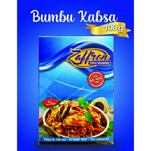 

Rempah Pilihan Bumbu Kabsah Zaffrona 100g