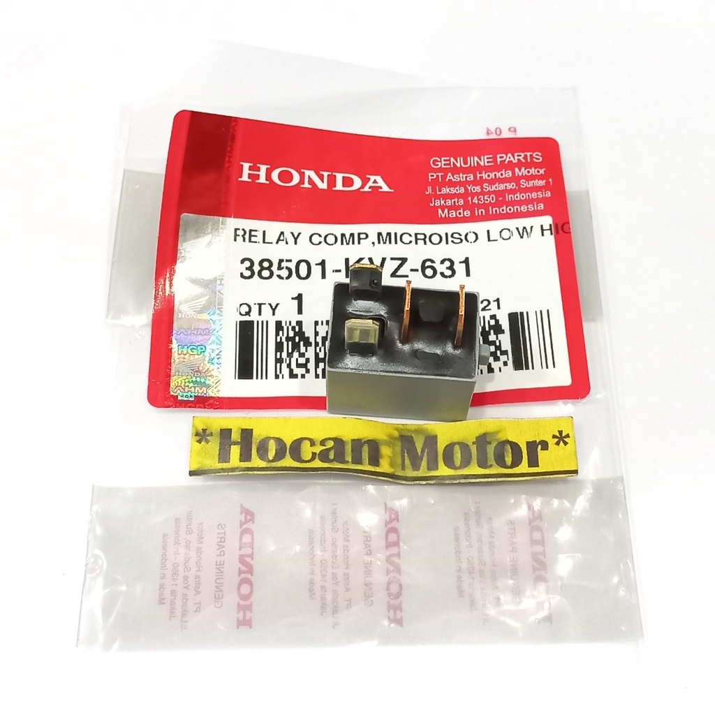 RELAY STATER KAKI 4 BEAT ESP STREET SCOOPY F1 VARIO 110 LED 38501-KVZ-631 ASLI AHM-2