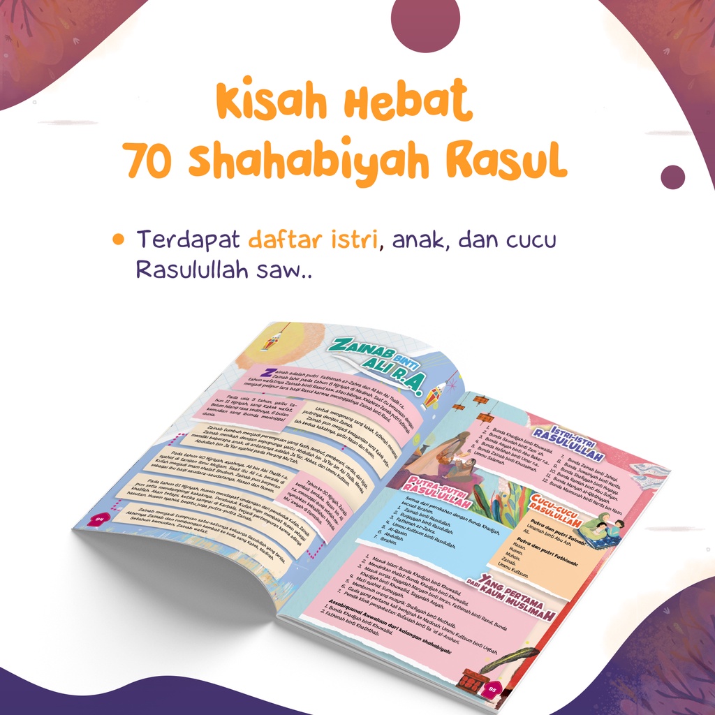 Buku Kisah Hebat 70 Sahabiyah Rasul - Gema Insani 100% Original