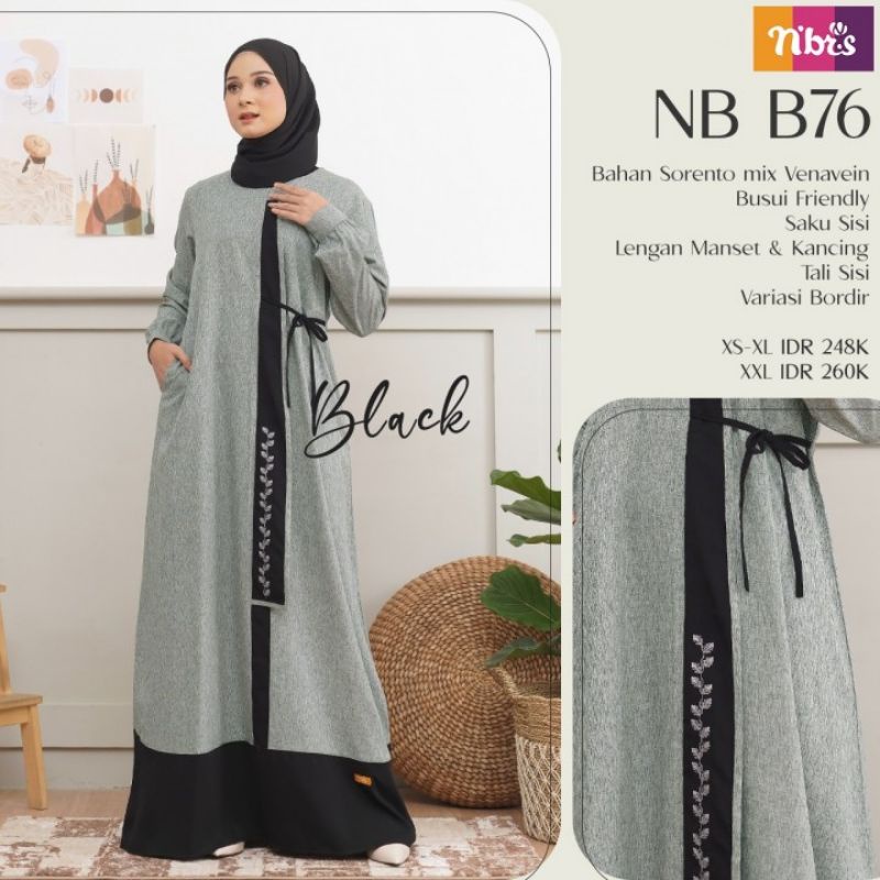 BAJU GAMIS BRANDED / BAJU GAMIS PALING LARIS / BAJU GAMIS NIBRAS NB B76