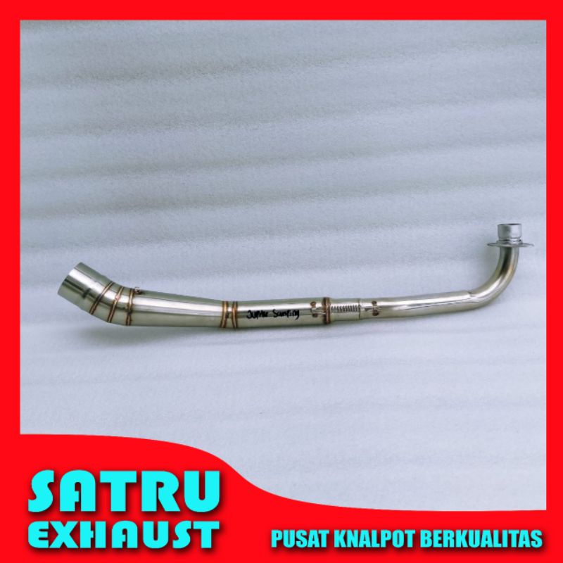 Pipa leheran knalpot Jupiter Z1 samping full stainless
