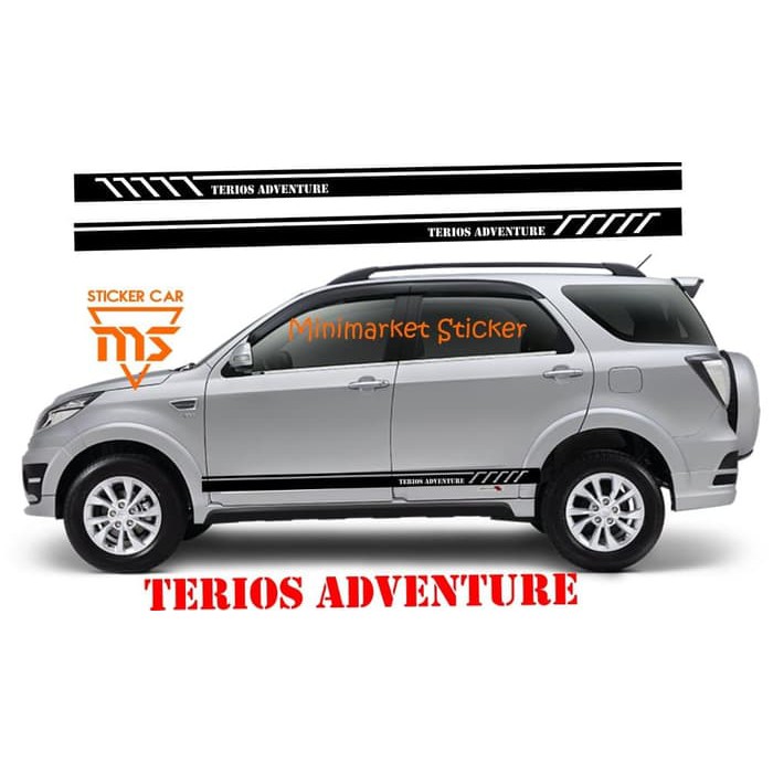 sticker terios adventure stiker stripe terios