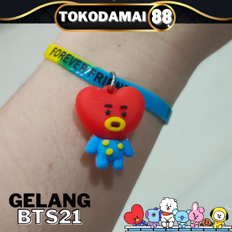 GELANG ANAK BTS/GELANG SILICON ANAK BTS/GELANG KARET ANAK MODEL BTS