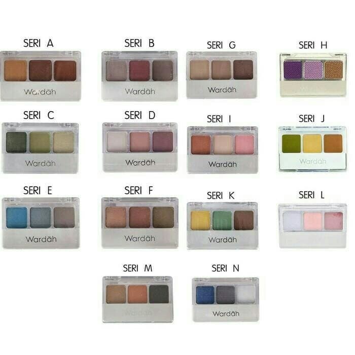 Kecantikan - Make Up Mata - Eyeshadow Original Wardah Eye Shadow Wardah 3 In 1 Warna Lengkap Flash