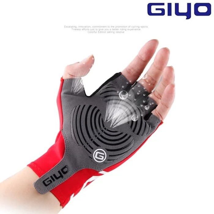 Giyo sarung tangan sepeda roadbike MTB lipat seli gloves motor