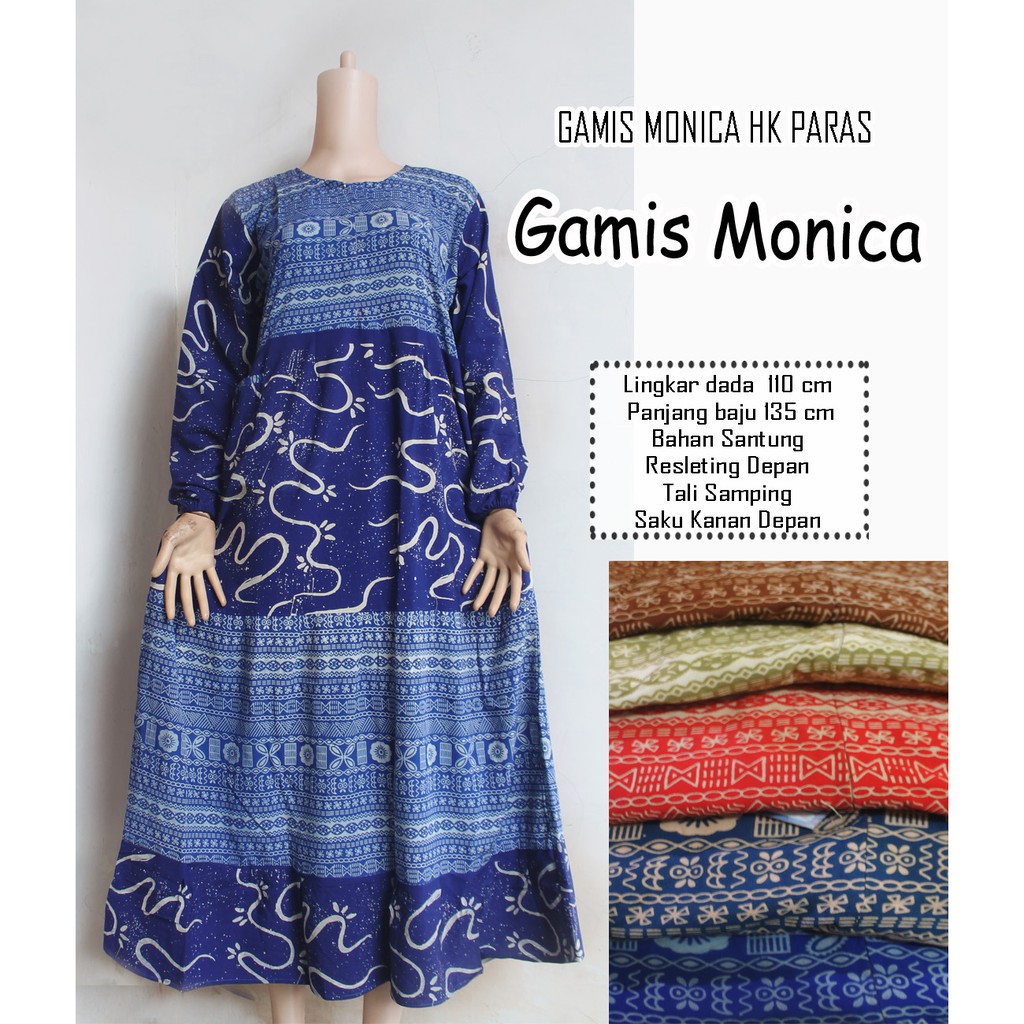 GROSIR DASTER MURAH [SERIAN 5 PCS]GAMIS MONICA SUPLIER DASTER GROSIR