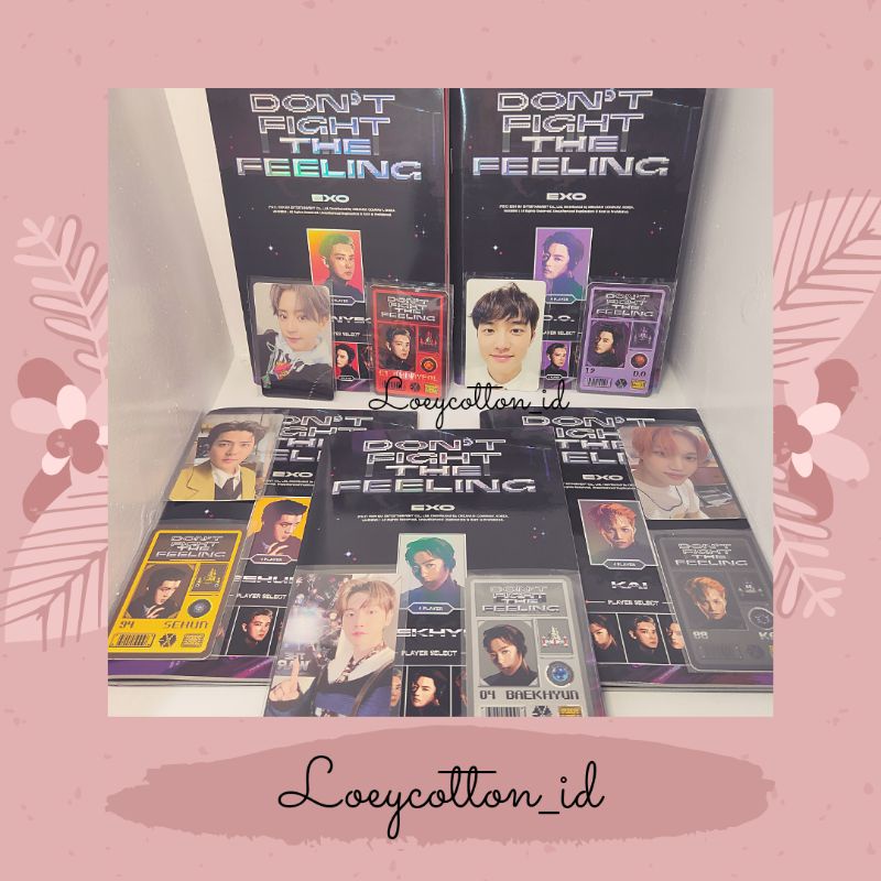 EXO ALBUM DFTF EXPANSION UNSEALED PC PHOTOCARD ID POSTER SEHUN D.O. BAEKHYUN KYUNGSOO CHANYEOL KAI