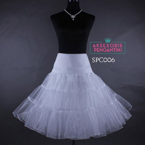 [SIAP KIRIM] ROK TUTU PETTICOAT PENGEMBANG GAUN HIGH QUALITY PEMEKAR GAUN PUTIH SPC006