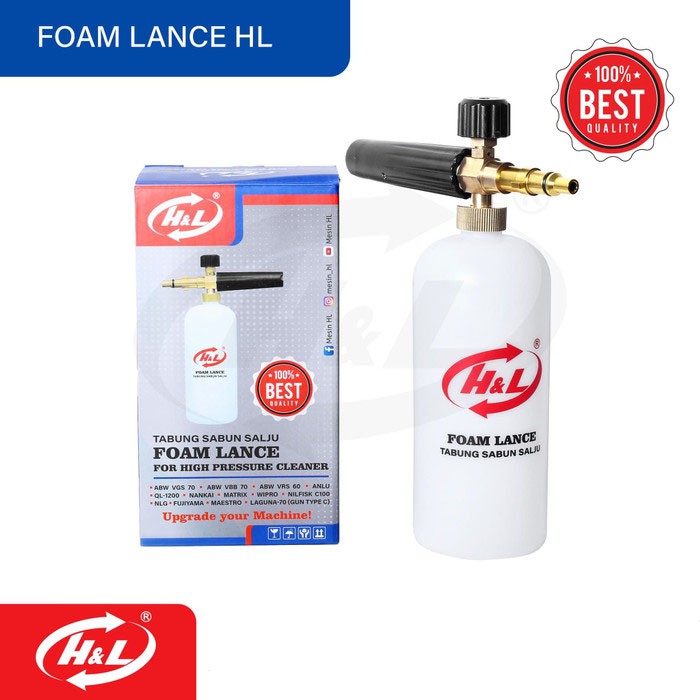 HL Botol Tabung Sabun Salju Foam Lance Snow Wash Jet Cleaner