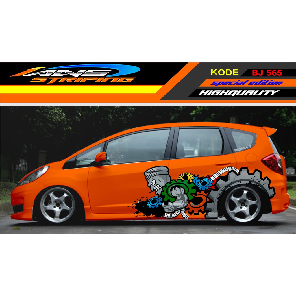 PROMO STIKER MOBIL HONDA JAZZ DATSUN SWIFT / DECAL STIKER MOBIL / VARIASI STIKER MOBIL / DECAL MOBIL