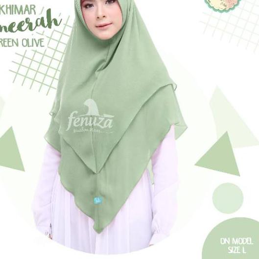☆ Khimar Ameerah/ SIZE L / Fenuza/ Khimar Fenuza/ Khimar Syari/ Jilbab Khimar/ Khimar Ceruti ➧