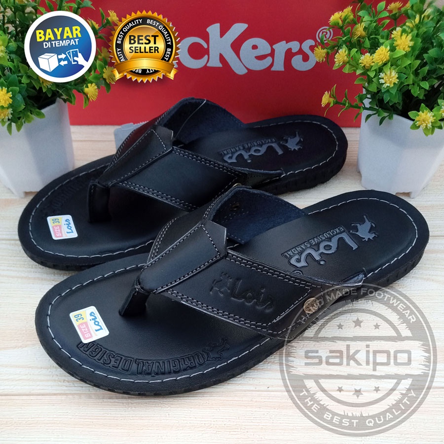 PROMO 7.7 !! SANDAL PRIA DEWASA REMAJA LOIS KULIT JAPIT / SANDAL JAPIT JEPIT UNTUK DALAM DAN LUAR RUMAH / SAKIPO