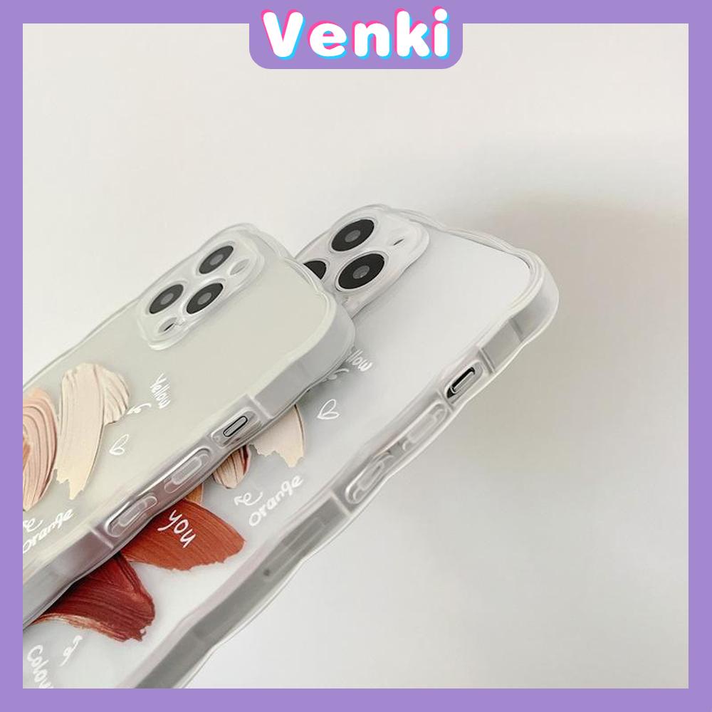 iPhone Case Silicone Soft Case Clear Case Wave Non-Slip Shockproof Camera Full Coverage Protection Paint Art For iPhone 13 Pro Max iPhone 12 Pro Max iPhone 11 iPhone 7 Plus