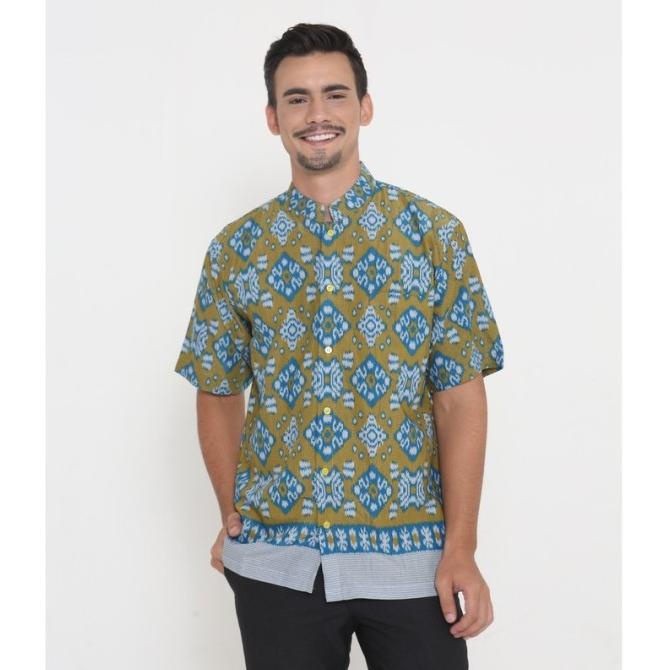 Adikusuma By Arjuna Weda Koko Batik RN Tenun Ikat - Biru