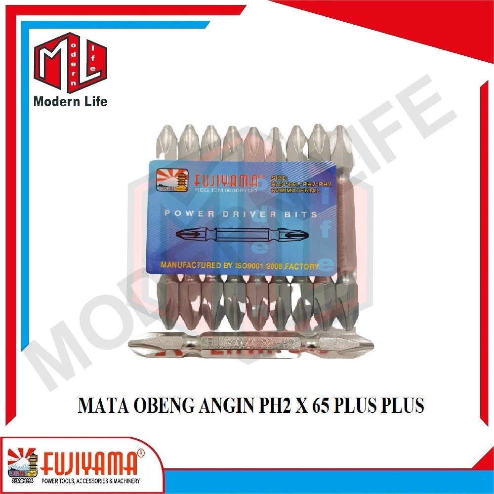 Mata Obeng Angin Magnet PH2 x 65mm / Screwdriver Bits Magnet (+) (+) PLUS PLUS