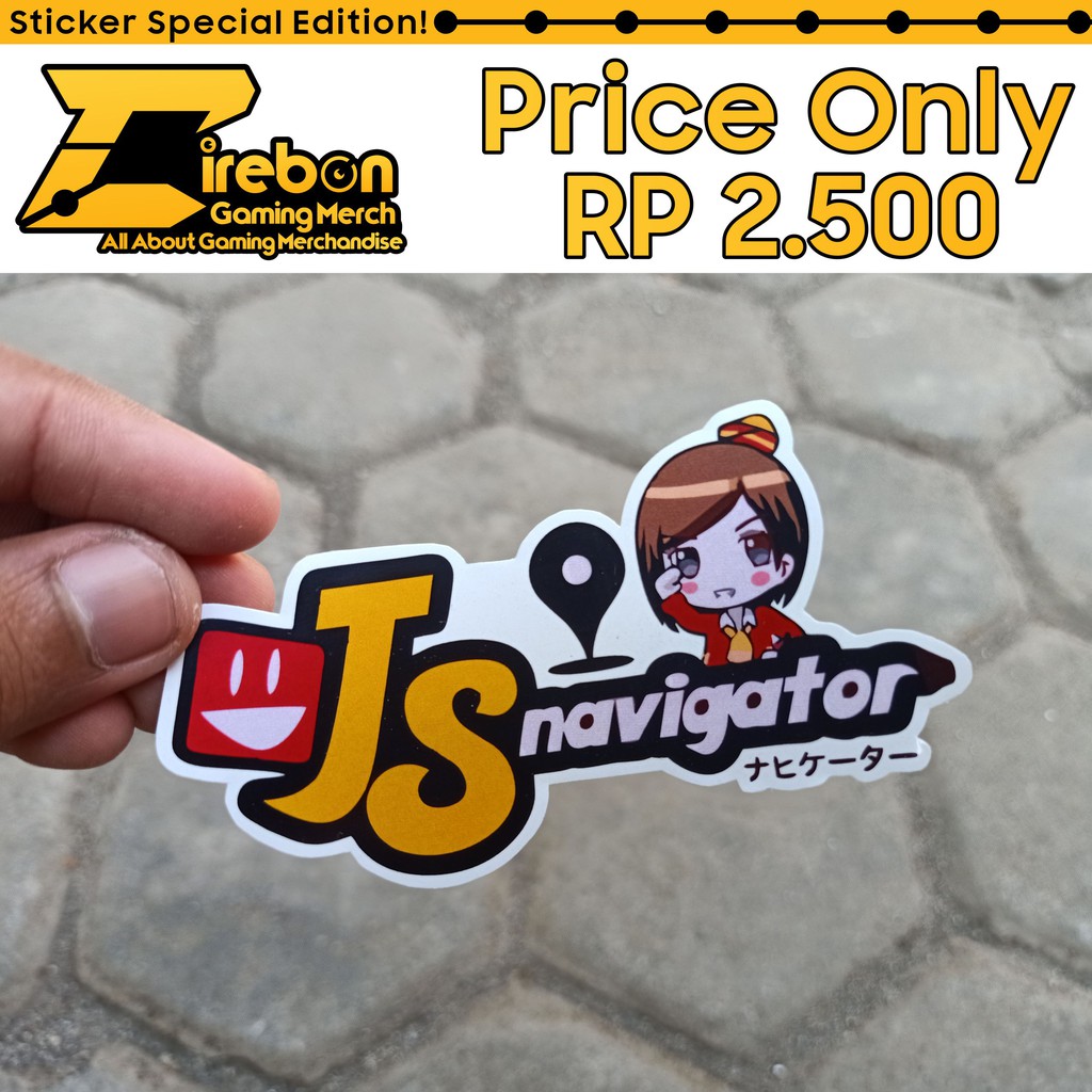 

Sticker Stiker JS Navigator Purple Smile