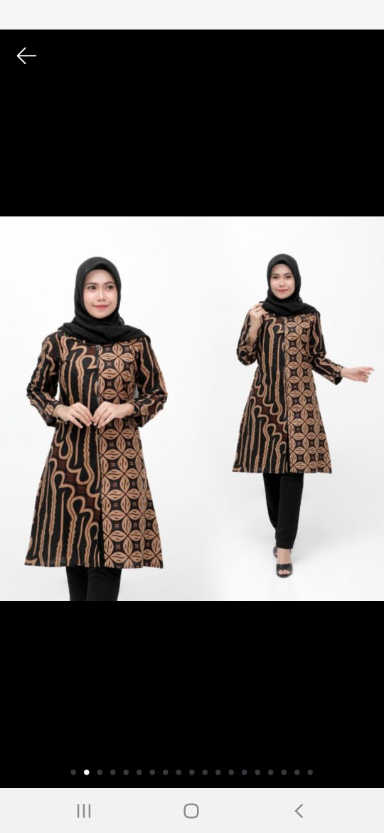 New Ready Atasan Batik Tunik Fool Katun Printing