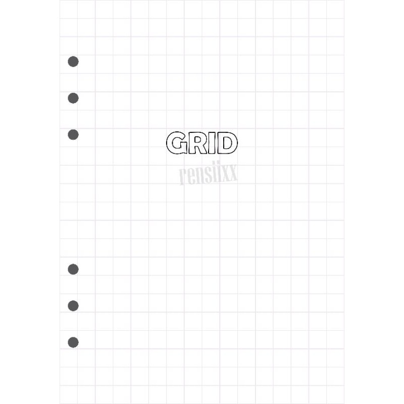 

[WinteerBr] Binder Refill Grid / Dot / Line (A5 / A6 / A7) 20 RING / 6 RING