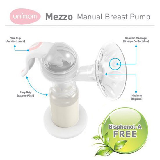 Unimom Mezzo Manual Breastpump - Pompa ASI Manual (Free 6pc Kantong ASI)