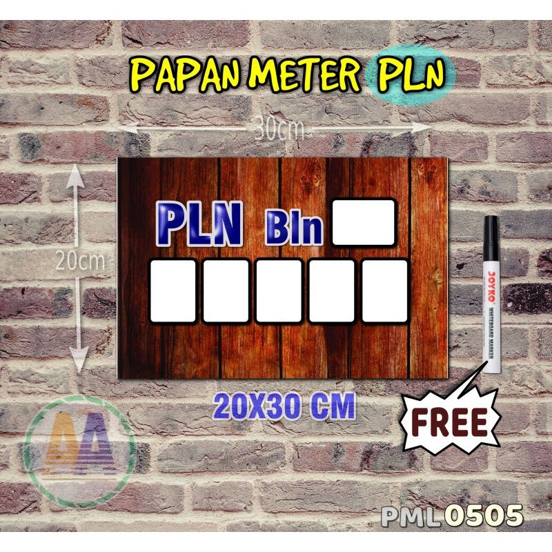 

Papan Meter Listrik PLN PAM motif Unik - Wooden 05 - Toko2A