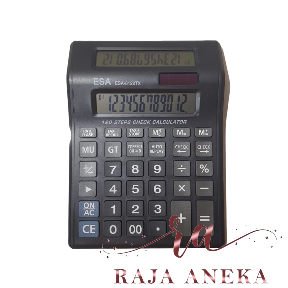 

Calculator Esa 8122 2 Layar Kalkulator Hitung Kalkulator Check 12 Digit Ukuran Besar Murah