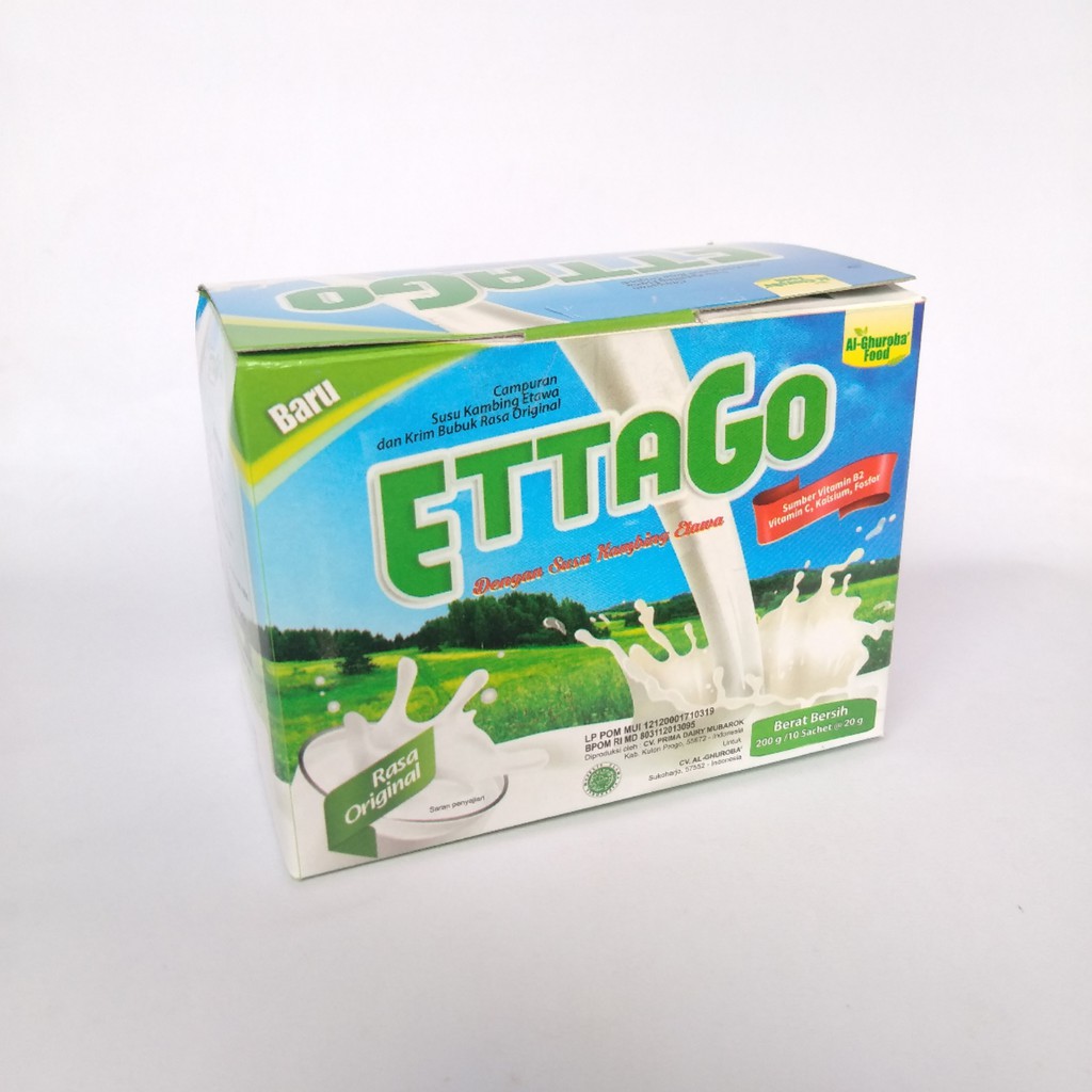 Goat Milk Powder Ettago SACHET Bubuk Susu Kambing Ettawa Al-Ghuroba ISI 10 SACHET