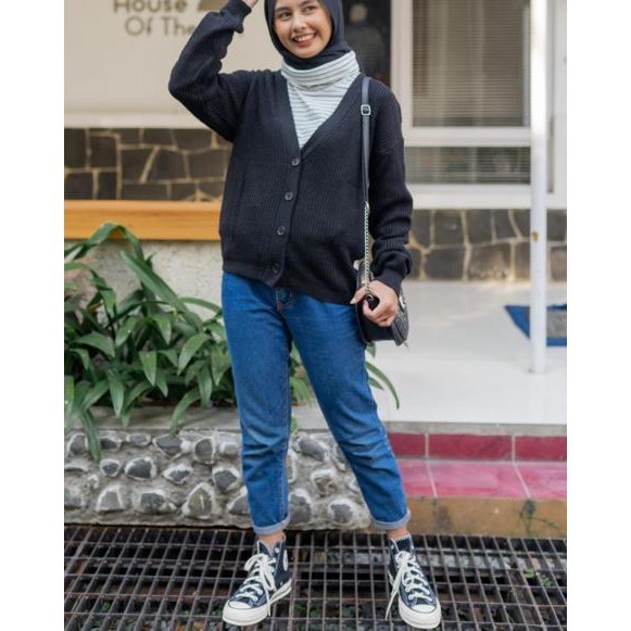 WOLLY/ELENAA CARDY 7 GET -cardigan wanita - cardy rajut