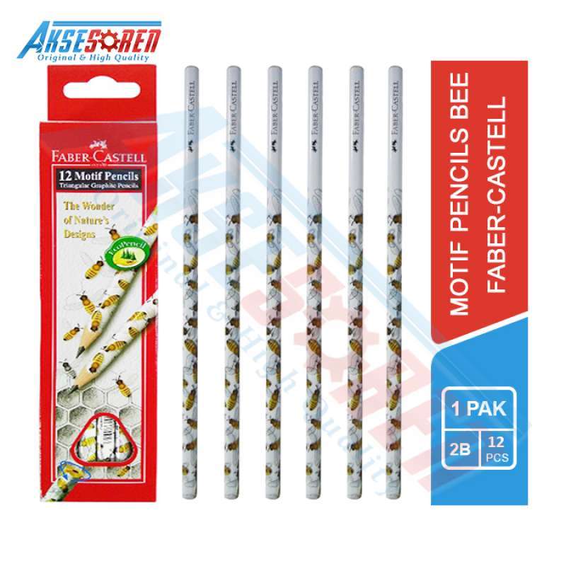

Pensil Faber-Castell Motif Lebah [118362/12Pcs] / Pencil 2B Faber Castell 1 Pack / Motif Pencils Bee