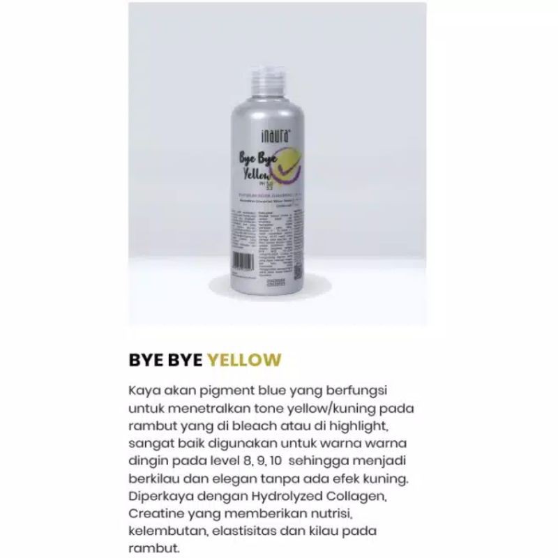 Inaura Bye bye Yellow Platinum Silver Shampoo