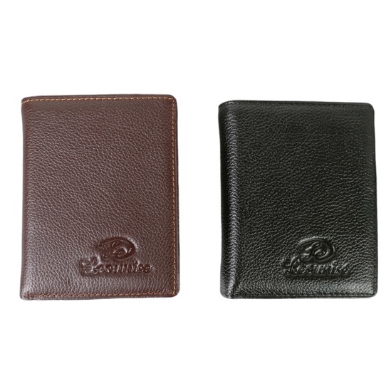 Dompet Pria Lipat Model Berdiri Kulit Asli Polos Men Wallet