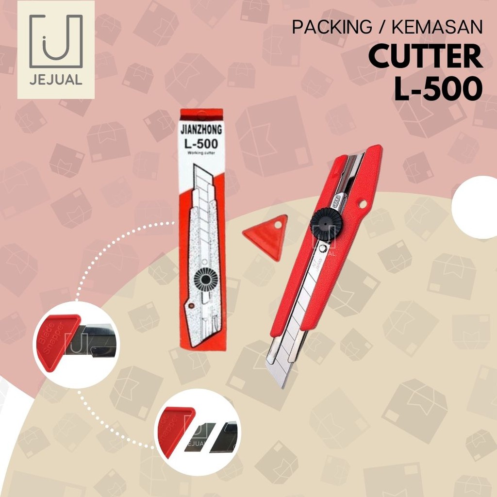 

CUTTER Kater Besar Alat Tulis Sekolah/Kantor/ATK Cuter/Pisau/Silet Pemotong/Potong Kain/Kertas/Stereofoam/Sterofom/Gabus