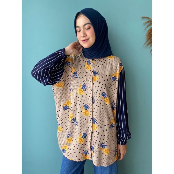 kemeja wanita/blouse cewe/atasan rayon mumtaza original