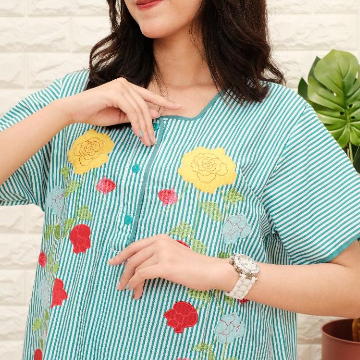 Koleksi Terbaru.. Daster katun salur bordir