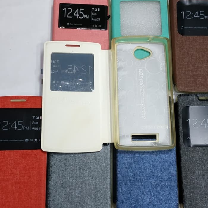ANDROMAX G2 QWERTY sarung flip cover ume/ sarung model buku MANTUL