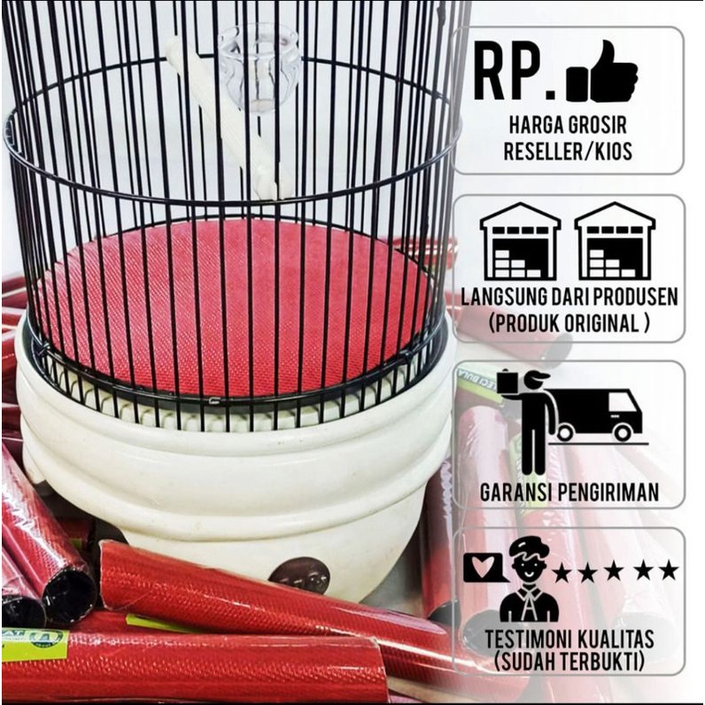 Karpet Sangkar Pleci Konin Helopet Karpet Alas Dasar Sangkar Burung Pleci Kolibri Ninja