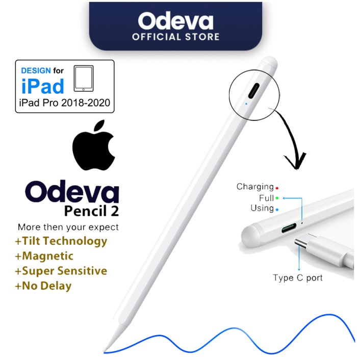 TERBARU- BISA COD Odeva Apple Pencil 2 Original BNIB Stylus Ipad (NEW GEN) - Odeva Gen 1